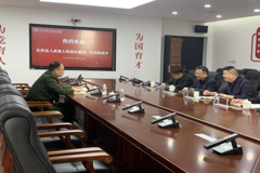 长沙县人武部部长廖伟一行莅临我校检查指导武装工作